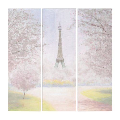 Pretty Paris In Pastels Triptych