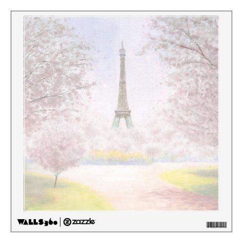 Pretty Paris In Pastels Wall Decal
