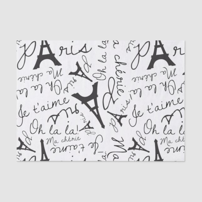 Pretty Paris Tissue Paper (Front)