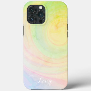 Pretty Pastel Abstract Stylish Trendy Inspirivity iPhone 13 Pro Max Case