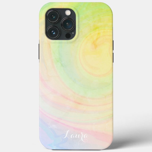 Pretty Pastel Abstract Stylish Trendy Inspirivity  Case-Mate iPhone Case (Back)