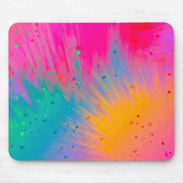 Pretty Pastel Abstracts Colored Mouse Pad (Front)