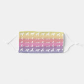 Pretty Pastel and White Boxer Dog Adult Cloth Face Mask (Front, Folded)