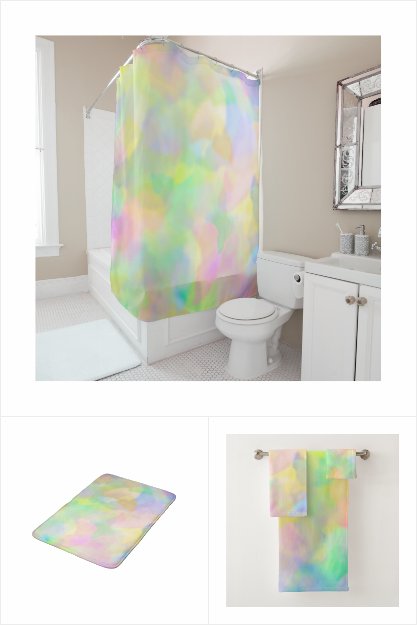 Pretty Pastel Bathroom Decor