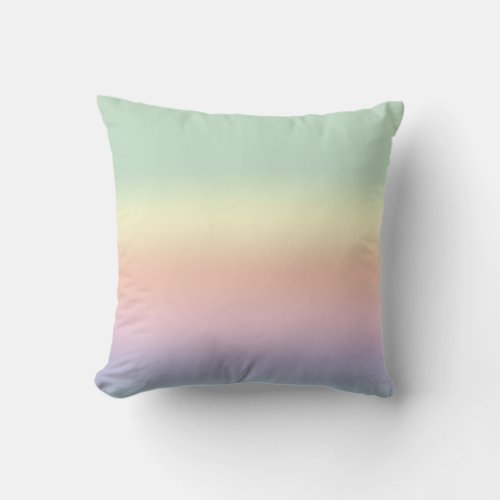 Pretty Pastel Blend Throw Pillow