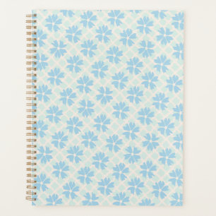 Pretty Pastel Blue Floral Soft Vintage Planner