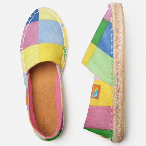 Pretty Pastel Color Block Espadrilles