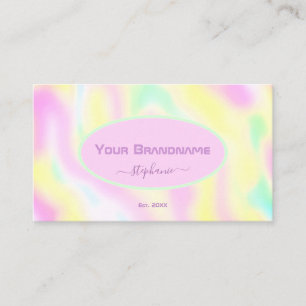 Pretty Pastel Color Marble Marbled Candy Colors Business Card