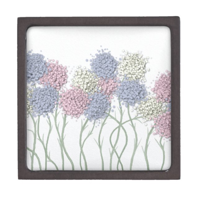 Pretty Pastel Colored Flowers Gift Box (Front)