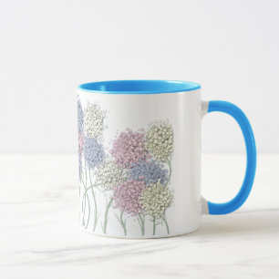 Pretty Pastel Colored Flowers Mug