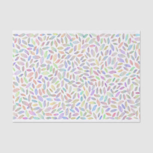 Pretty Pastel Colored Leaf Skeleton Pattern Tissue Paper