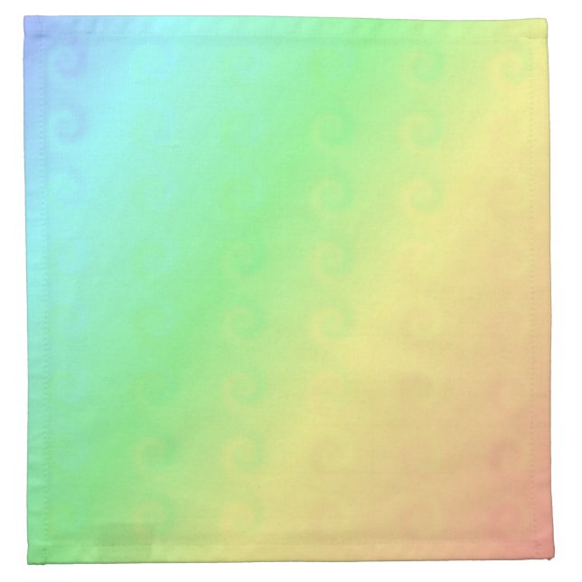 Pretty Pastel Colored Napkins (Front)