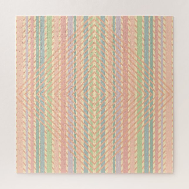 Pretty Pastel Diamond Pattern  Jigsaw Puzzle (Vertical)
