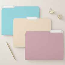 Pretty Pastel File Folders