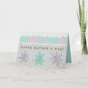 Pretty Pastel Floral Happy Mother's Day Card