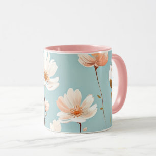 Pretty Pastel floral pattern, AI generated, Mug