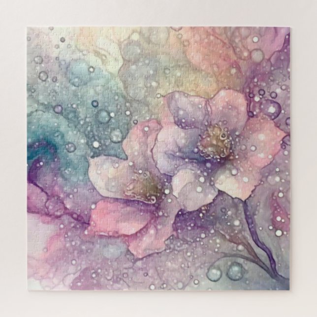Pretty Pastel Flowers Jigsaw Puzzle (Vertical)