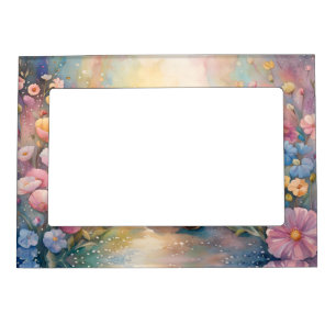 Pretty Pastel Garden Magnetic Frame