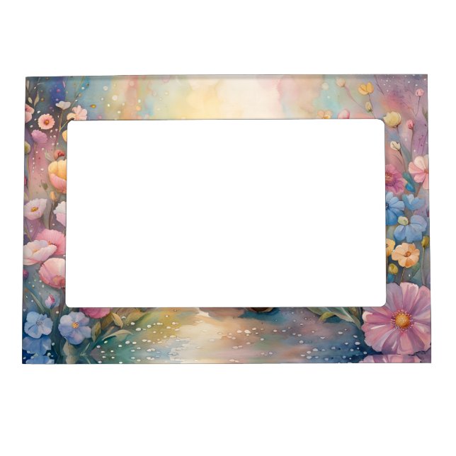 Pretty Pastel Garden Magnetic Frame (Front)