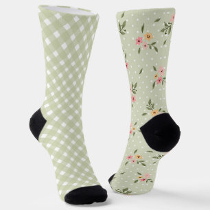 Pretty Pastel Green Odd Socks