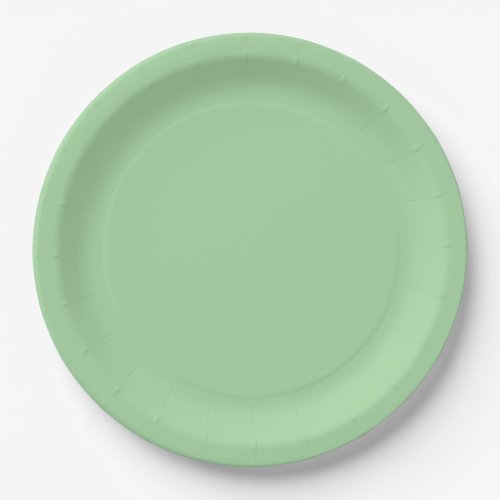 Pretty pastel green paper plates