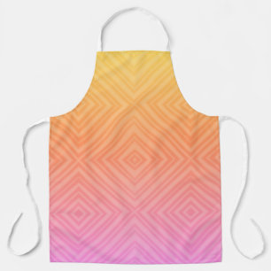 Pretty Pastel Hypnotic Diamond Modern Pop Art Apron