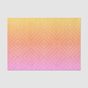 Pretty Pastel Hypnotic Diamond Modern Pop Art Tissue Paper