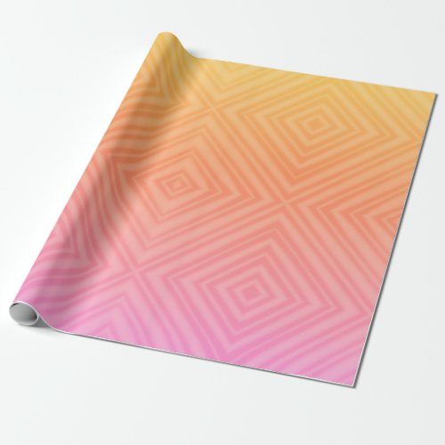 Pretty Pastel Hypnotic Diamond Modern Pop Art Wrapping Paper