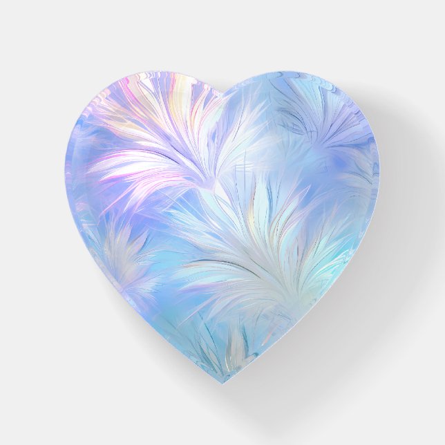 Pretty Pastel Ice Shard Pattern Paperweight (Front)