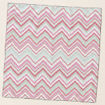 Pretty Pastel Ikat Chevron Zig Zag Pattern Scarf<br><div class="desc">A pretty pastel mint green and pink chevron zigzag patterned design with a fresh summer feel. Original art by Nic Squirrell.</div>