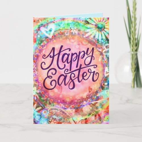 Pretty Pastel Inspirational Inspirivity Easter Card