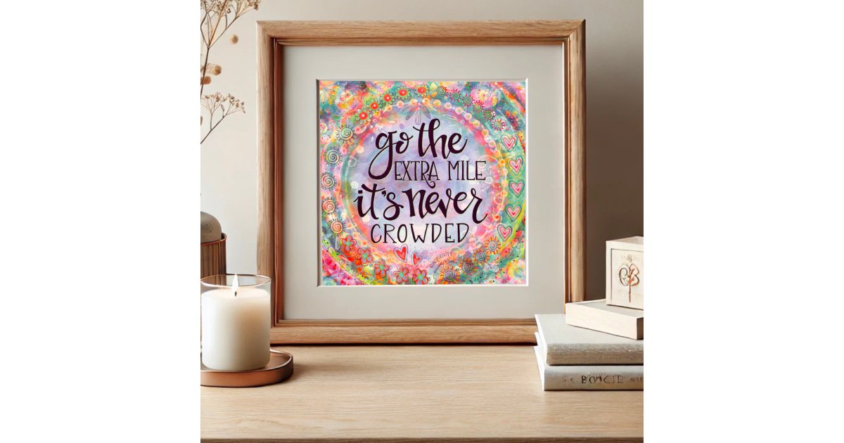 Pretty Pastel Inspirational Quote Inspirivity Poster | Zazzle