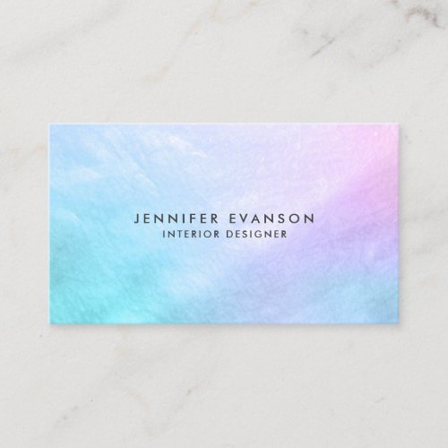 Pretty Pastel Mother of Pearl Elegant Business Card