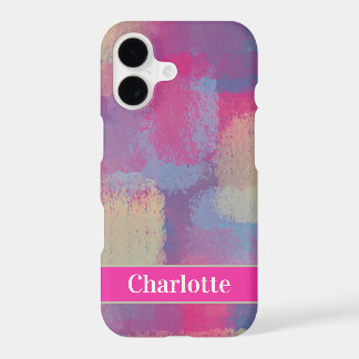 Pretty Pastel Patchwork Abstract Design iPhone 17 Case