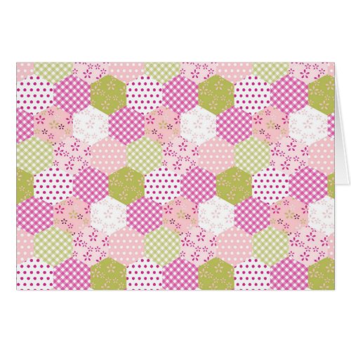 Pretty Pastel Pink Green Patchwork Quilt Design