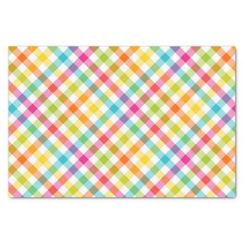 Pretty Pastel Plaid Spring Tissue Paper