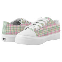 pink checkered shoes