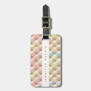 Pretty Pastel Quilt Luggage Tags