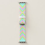 Pretty Pastel Rainbow Chevron Apple Watch Band at Zazzle