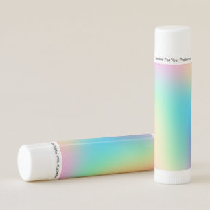 Pretty Pastel Rainbow Gradient Wedding Lip Balm