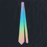 Pretty Pastel Rainbow Gradient Wedding Neck Tie<br><div class="desc">Beautiful pastel gradient design, perfect for your wedding! It’s a perfect subtle way to add some pretty rainbow colors to your elegant wedding! Please check out the rest of the Pretty Pastel Rainbow Gradient Wedding collection! Lots of lovely matching products to make your wedding cohesive and pretty. Designed by full-time...</div>