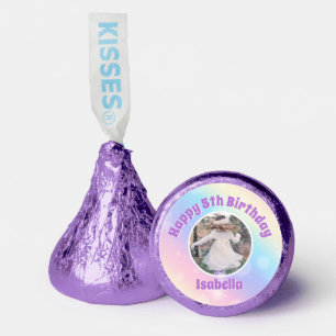 Pretty Pastel Rainbow Sparkle Kids Birthday Party Hershey®'s Kisses®
