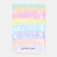 Pastel Watercolor Stripe Stationery Set Rainbow Stationary Set for