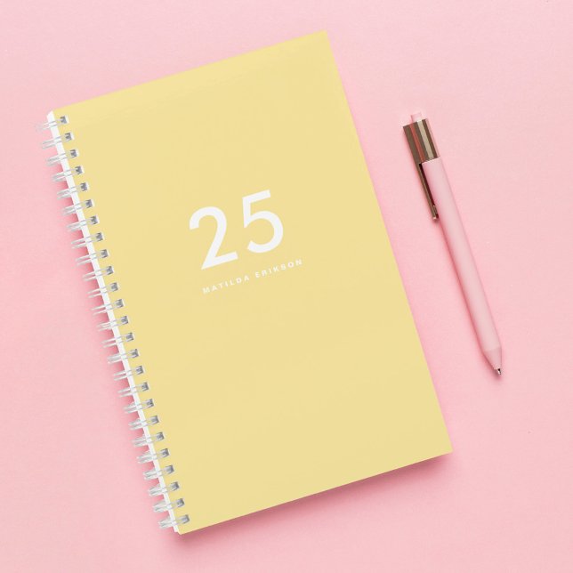 Pretty Pastel Yellow Name School Notebook (Creator Uploaded)