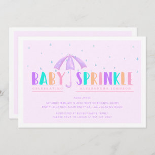 Pretty Pastels, Baby Sprinkle Shower invitation