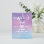 Pretty Pastels Ballet Dance, Dancer Save the Date Invitation (Standing Front)
