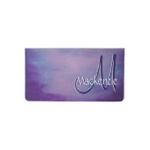 Pretty Pastels | Cute Pink Cloud Purple Blue Sky Checkbook Cover (Front)