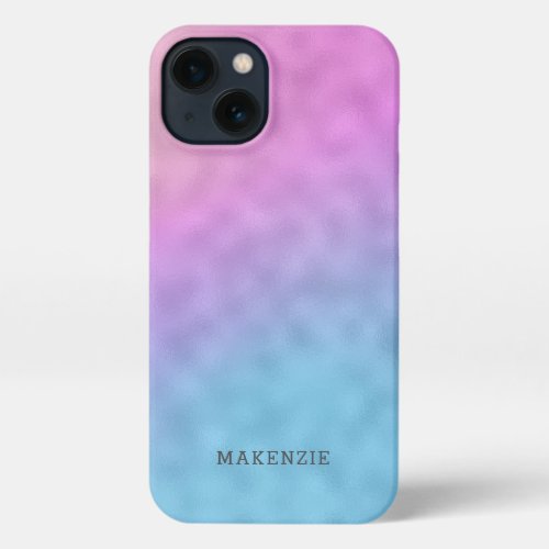 Pretty pastels personalized abstract pattern iPhone 13 case