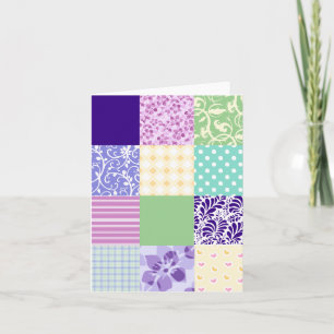 Pretty Patchwork Quilt inspired note cards
