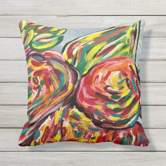 Pretty patio pillow, outdoor pillow, decor pillow